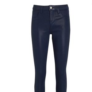 L’AGENCE blue coated denim here